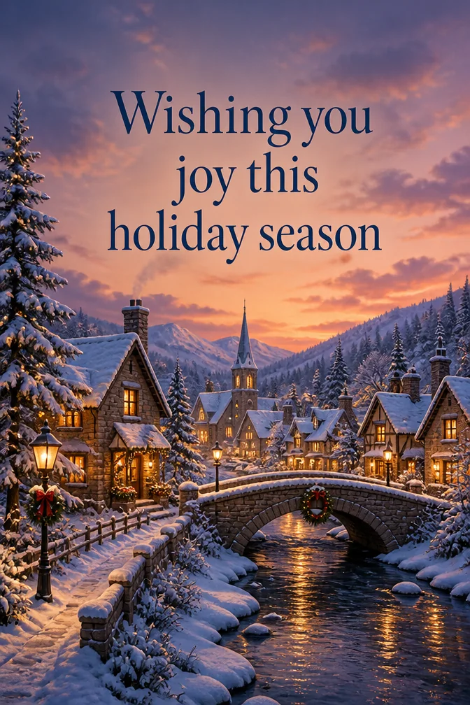 AI greeting card: Wishing you joy this holiday season